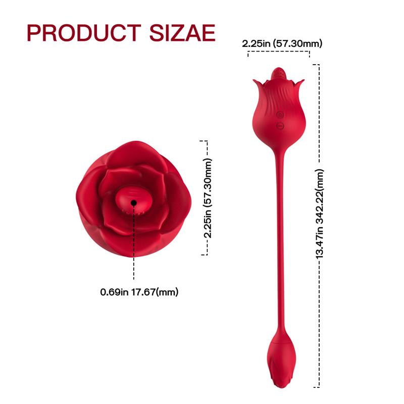 Rosa con Licking y Huevo Vibrador USB 14