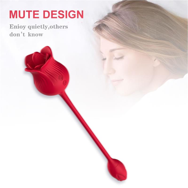 Rosa con Licking y Huevo Vibrador USB 9