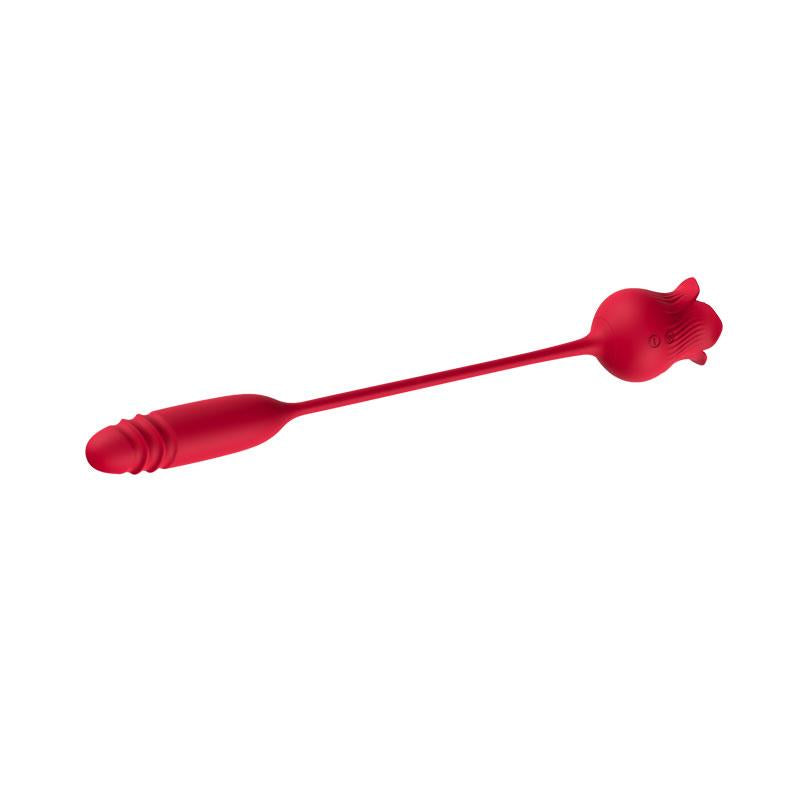 Rosa Vibradora con Licking y Thrusting USB 12