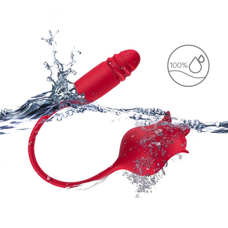Rosa Vibradora con Licking y Thrusting USB 13