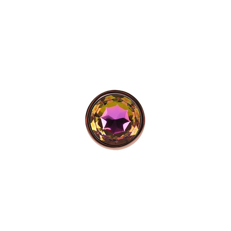 Rose Gold Gem Plug Anal con Joya en la Base Talla S