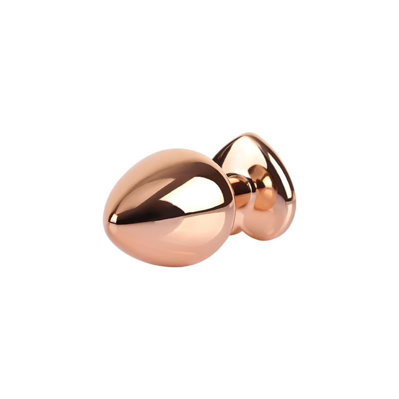 Rose Gold Heart Plug Anal Joya Corazón en el Base Talla M