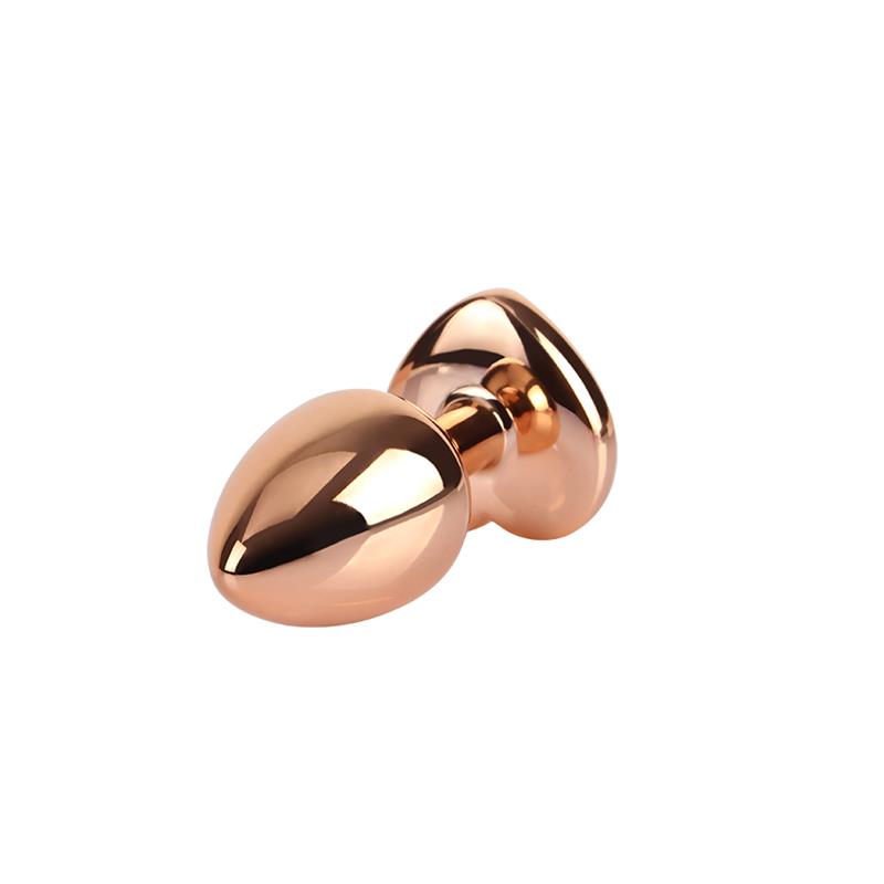 Rose Gold Heart Plug Anal Joya Corazon en la Base Talla S