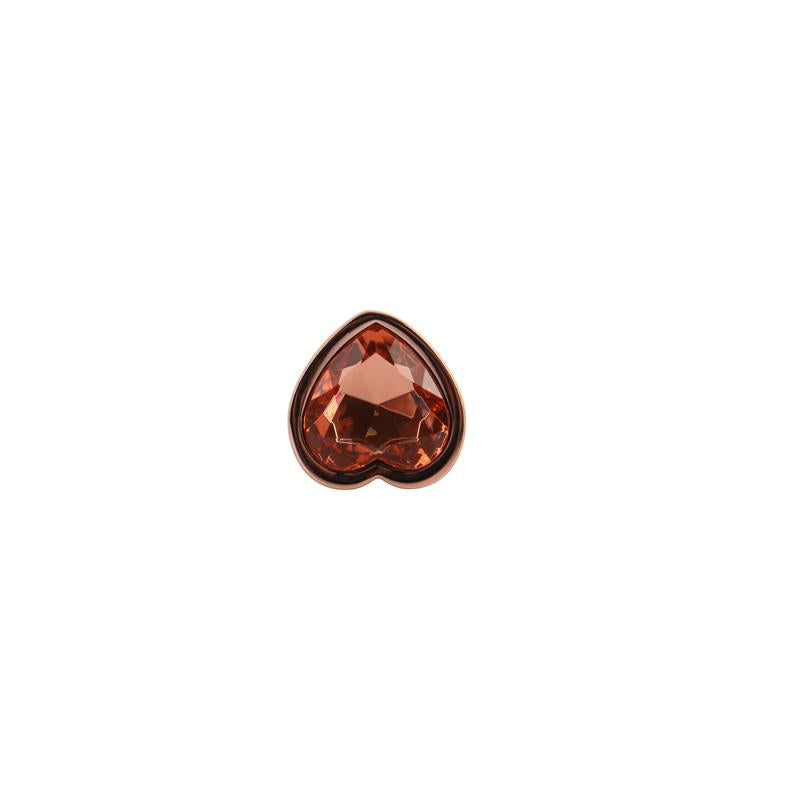 Rose Gold Heart Plug Anal Joya Corazon en la Base Talla S