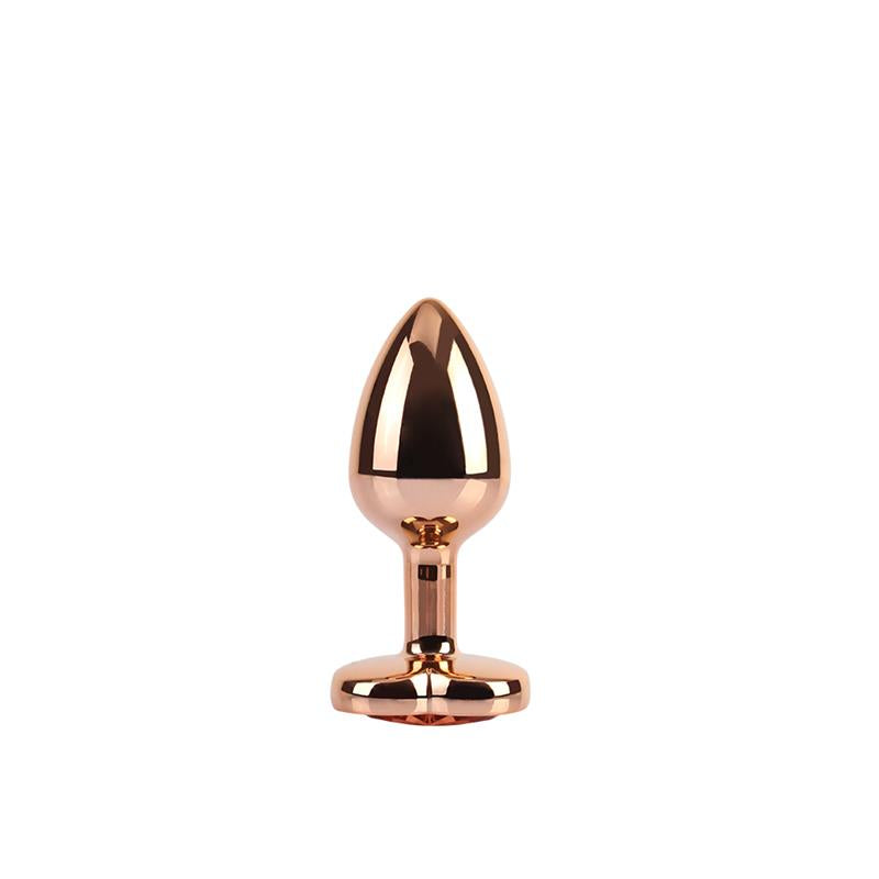 Rose Gold Heart Plug Anal Joya Corazon en la Base Talla S