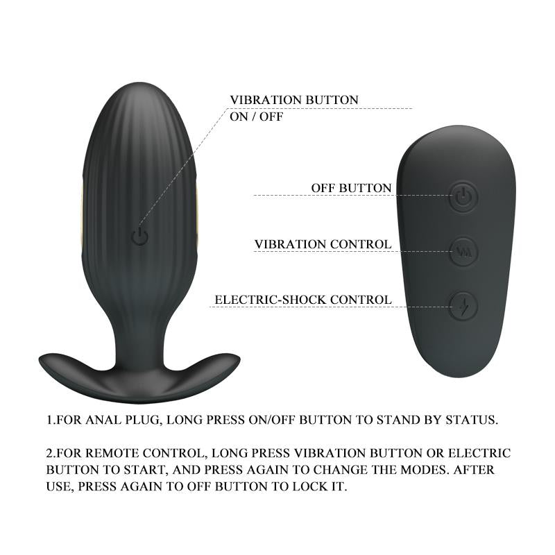 Royal Pleasure Plug Anal con Electro Estimulación USB 8