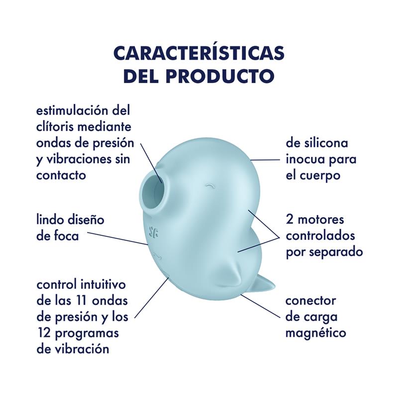 Sassy Seal Succionador de Clítoris con Vibración 6