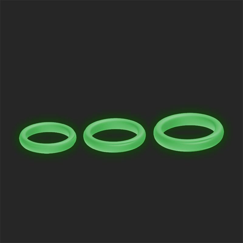 Set 3 Anillos para el Pene Brilla en la Oscuridad 6