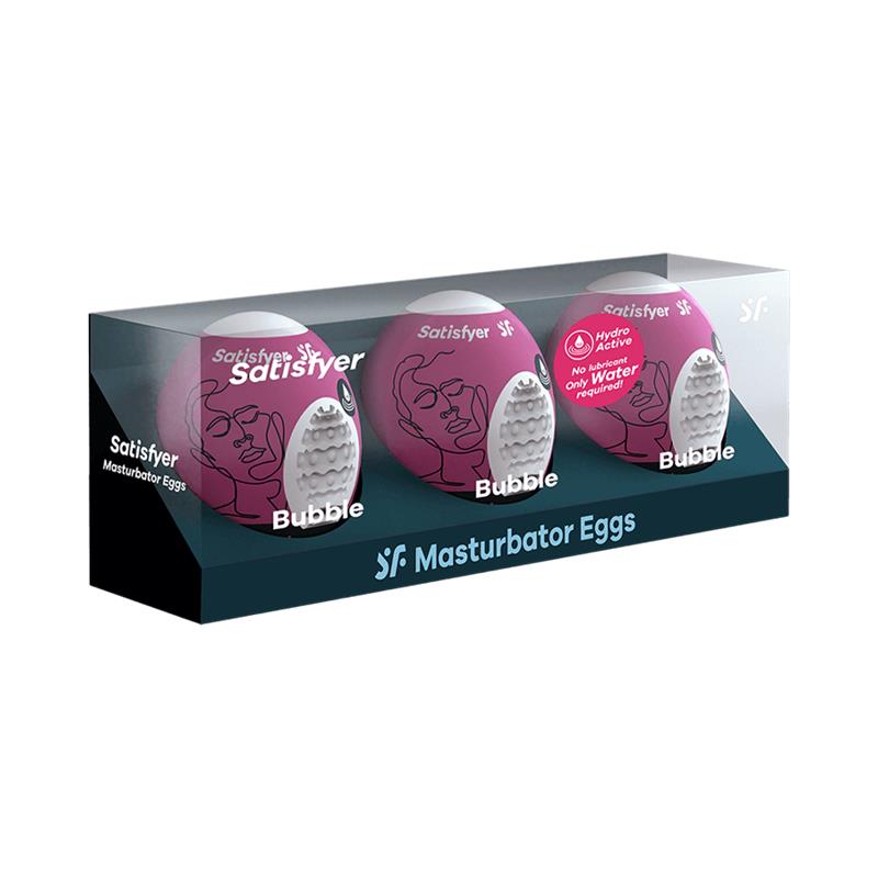 Set 3 Huevos Masturbadores Modelo Bubble 4