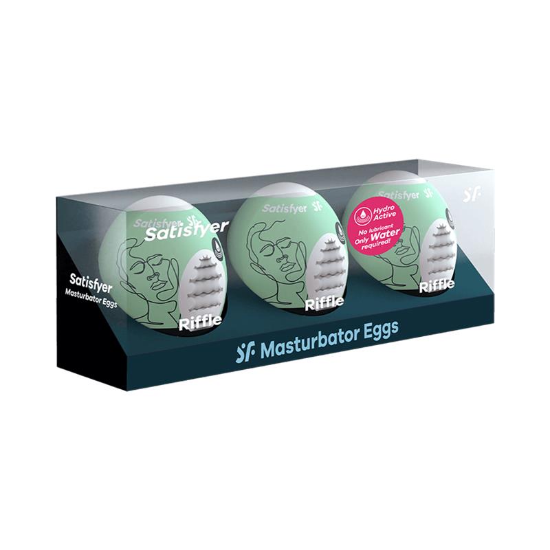 Set 3 Huevos Masturbadores Modelo Riffle 4
