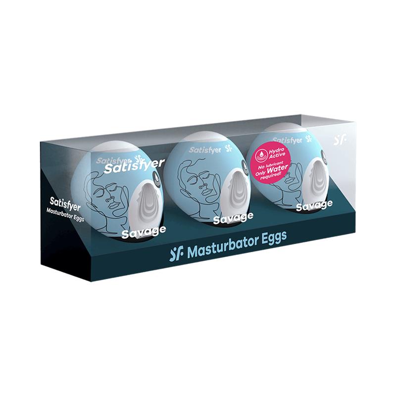 Set 3 Huevos Masturbadores Modelo Savage 4