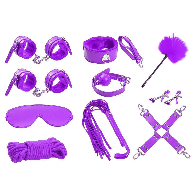Set Bondage de 10 Piezas Púrpura 3