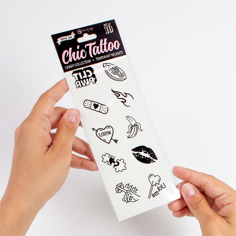 Set de 10 Tattoos Temporales Candy Collection 3