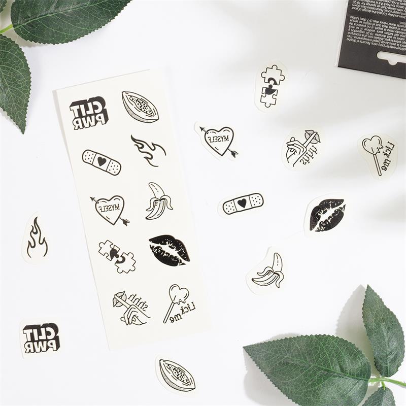 Set de 10 Tattoos Temporales Candy Collection 2