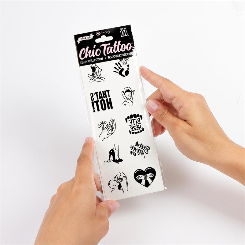 Set de 10 Tattoos Temporales Kinky Collection 3