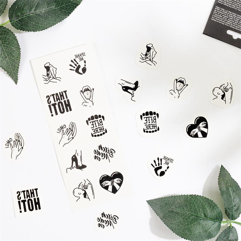 Set de 10 Tattoos Temporales Kinky Collection 2