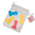 Set de 4 Mini Jabones Forma de Pene de Colores