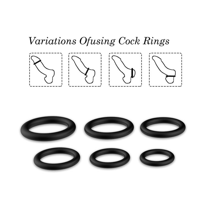 Set de 6 Anillos para el Pene 8