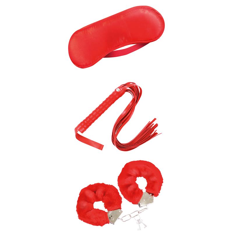 Set de Bondage para Principiantes Beginners 3 Piezas Rojo 4