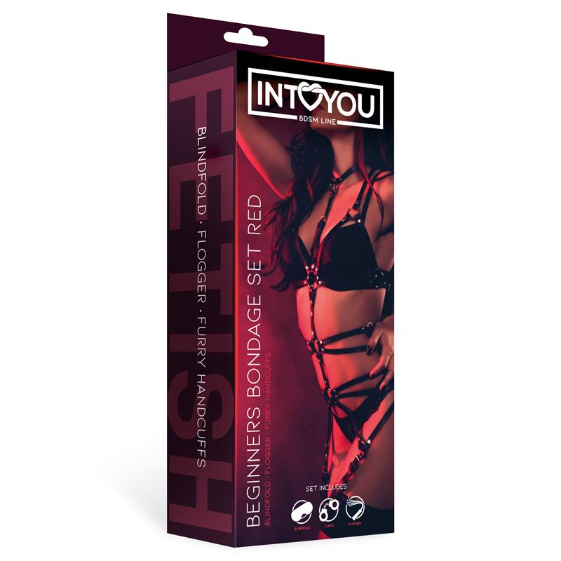 Set de Bondage para Principiantes Beginners 3 Piezas Rojo 2