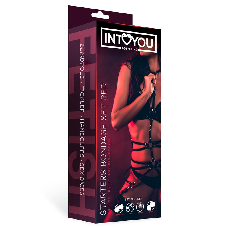 Set de Bondage para Principiantes Starters 4 Piezas Rojo 2