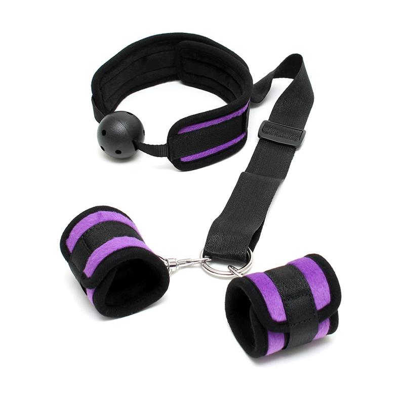 Set Mordaza y Esposas Purpura 2