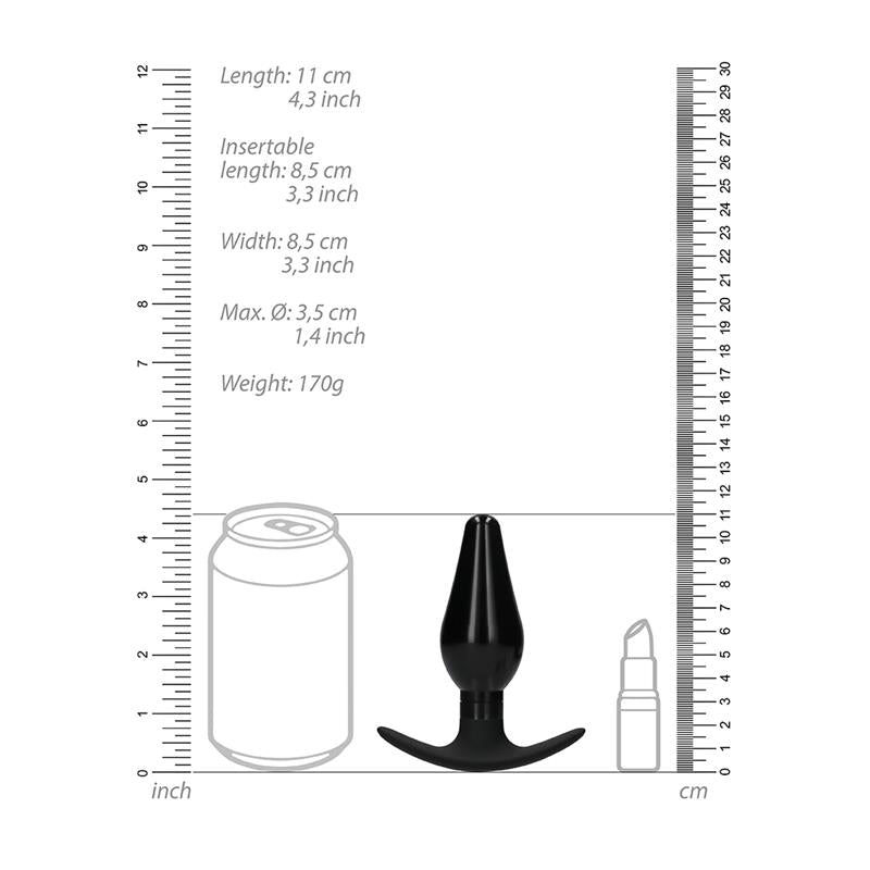 Set Plug Anal y Ventosa Putiaguda Grande Negro 14