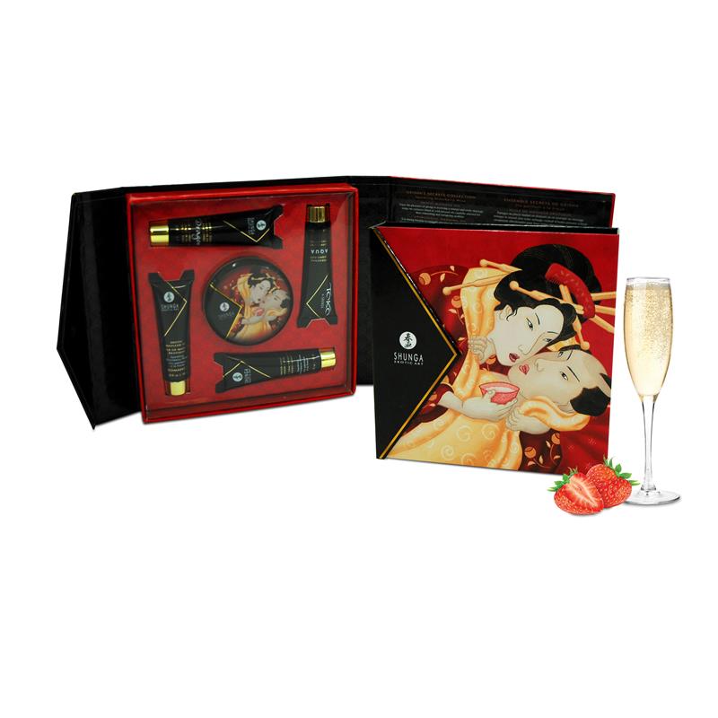 Shunga Kit Secretos de una Geisha Vino Espumoso 3