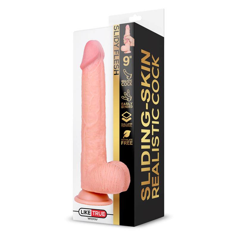 Slidy Dildo Realista Dual Layer Retráctil y Orientable 9, imagen 4