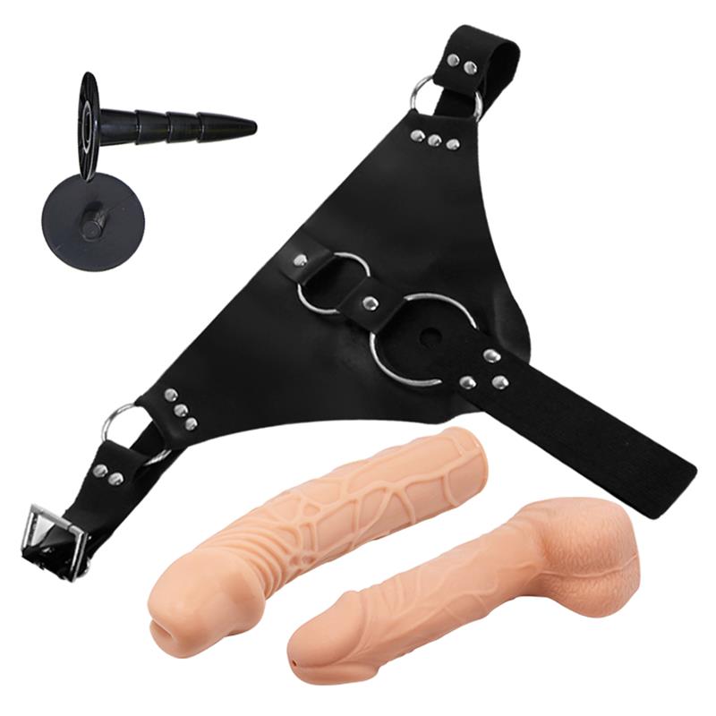 Sparo Arnés con 2 Dildos Realistas Desmontables 3