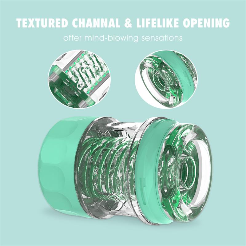 Spiral Supple Masturbador Verde