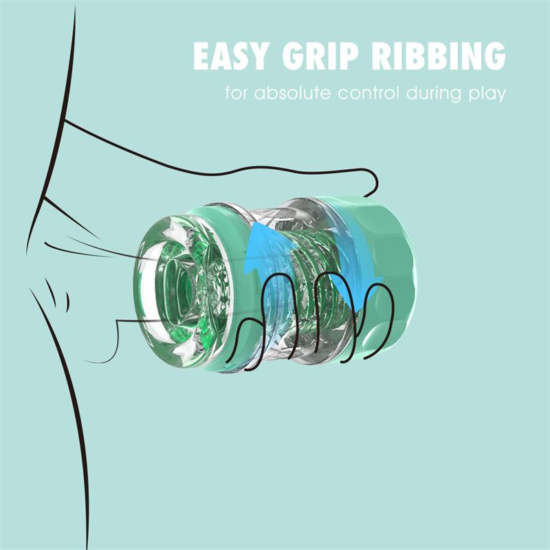 Spiral Supple Masturbador Verde