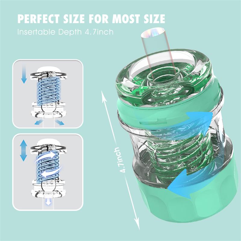 Spiral Supple Masturbador Verde