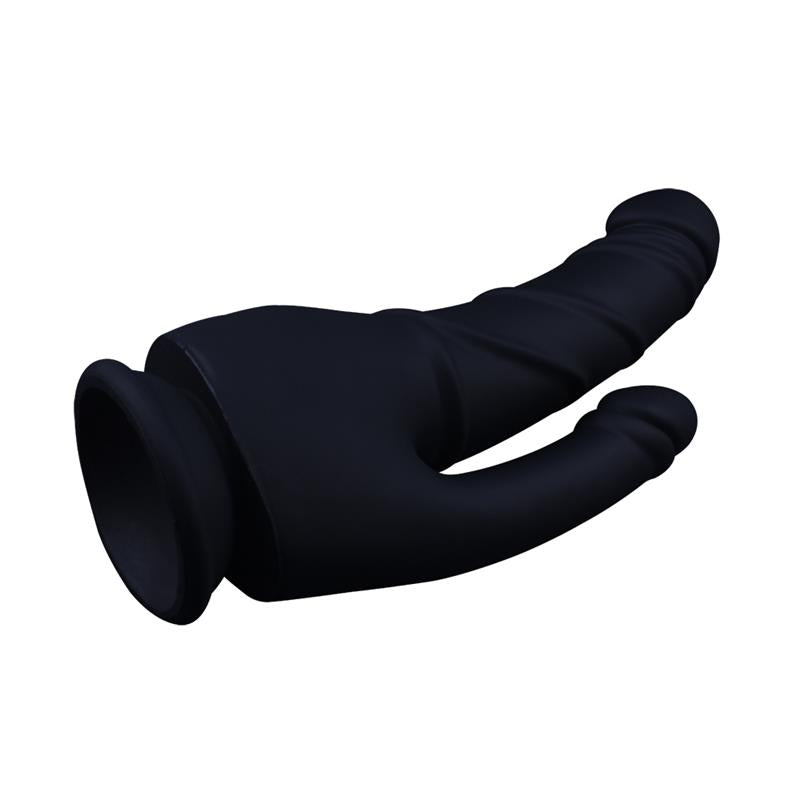 Stripper Dildo Silicona líquida 8.5 - 21.5cm Negro