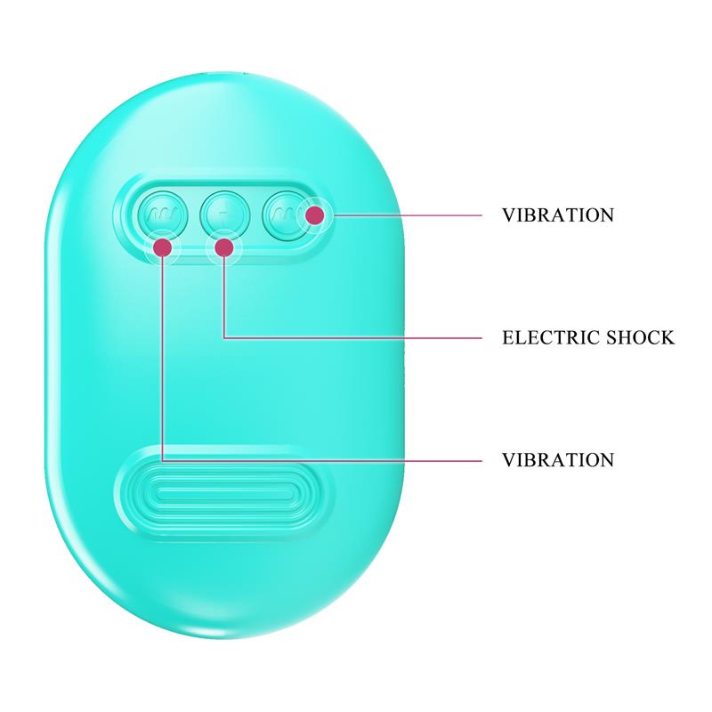Surprise Box Huevo Vibrador y Pinzas para Pezones con Electro Estimulación Azul 10