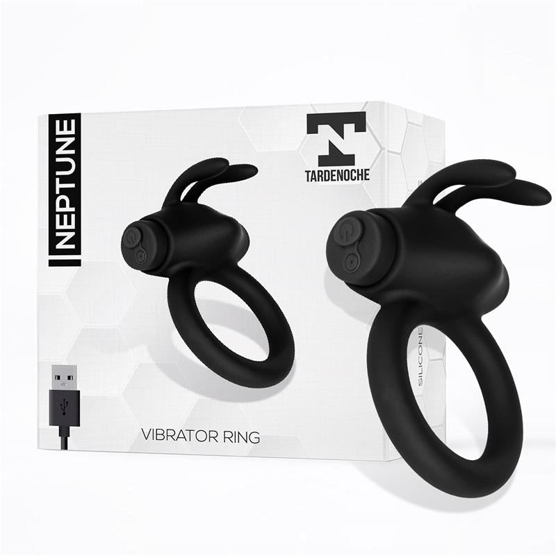 Neptune anillo vibrador de silicona recargable