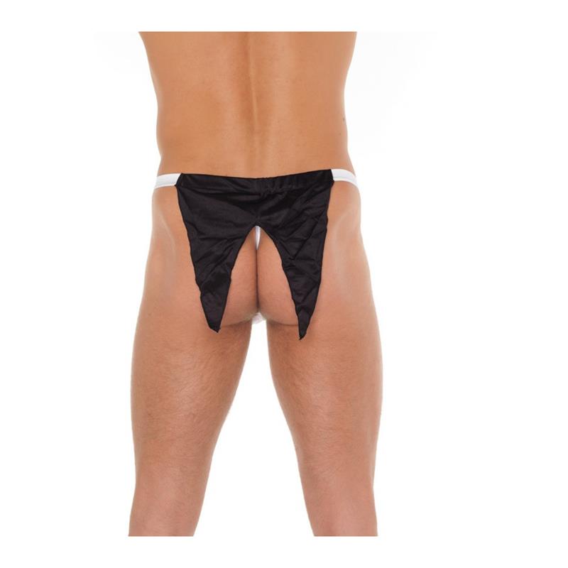 Tanga Blaco y Negro Talla Única 2