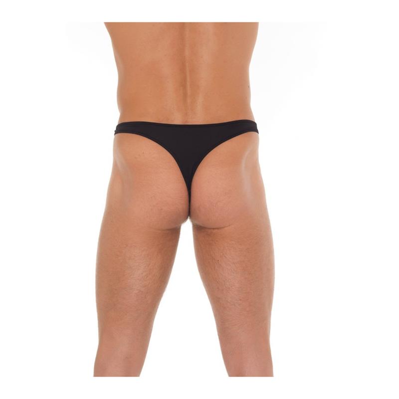 Tanga Negro con Hebilla Talla Única 2