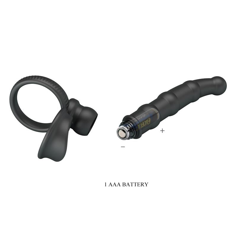 Tatum Plug Anal con Anillo para el Pene con Vibración