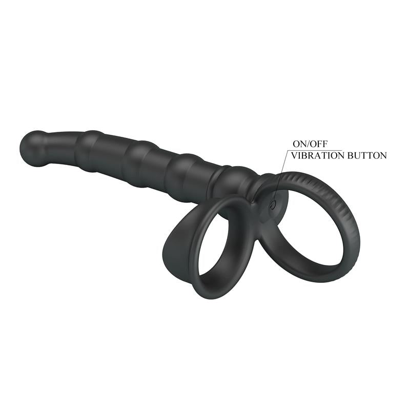Tatum Plug Anal con Anillo para el Pene con Vibración