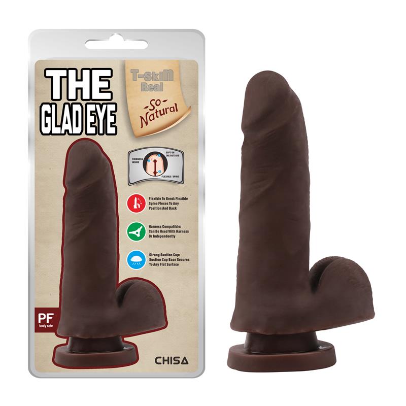 The Glad Eye Dildo Dual Density Marrón 15cm