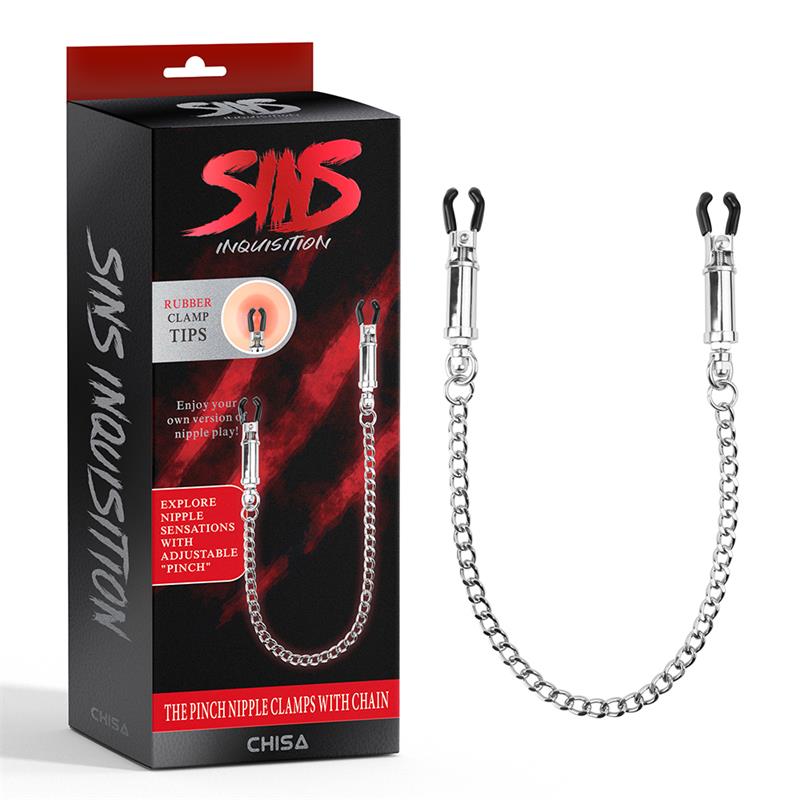 The Pinch Pinzas para Pezones con Cadena