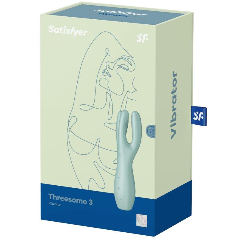 Threesome 3 Lay-on Vibrador 3 Motores Menta 4