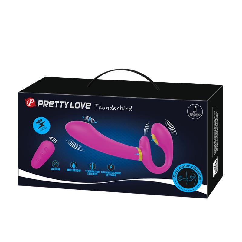Thunderbird Vibrador para Parejas sin Arnés con Control Remoto 8