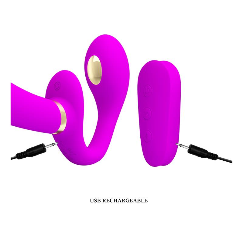 Thunderbird Vibrador para Parejas sin Arnés con Control Remoto 5