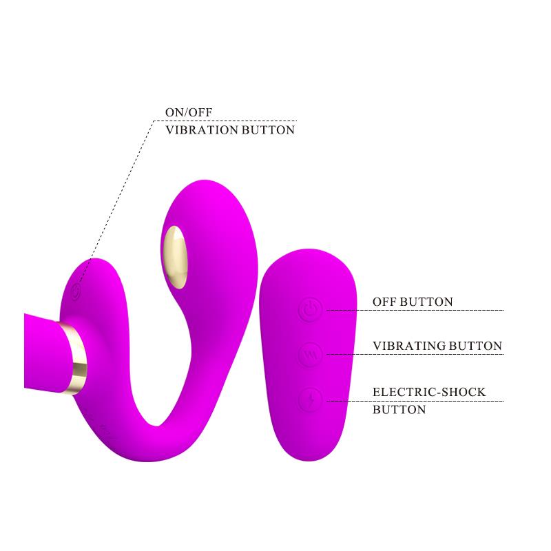 Thunderbird Vibrador para Parejas sin Arnés con Control Remoto 6