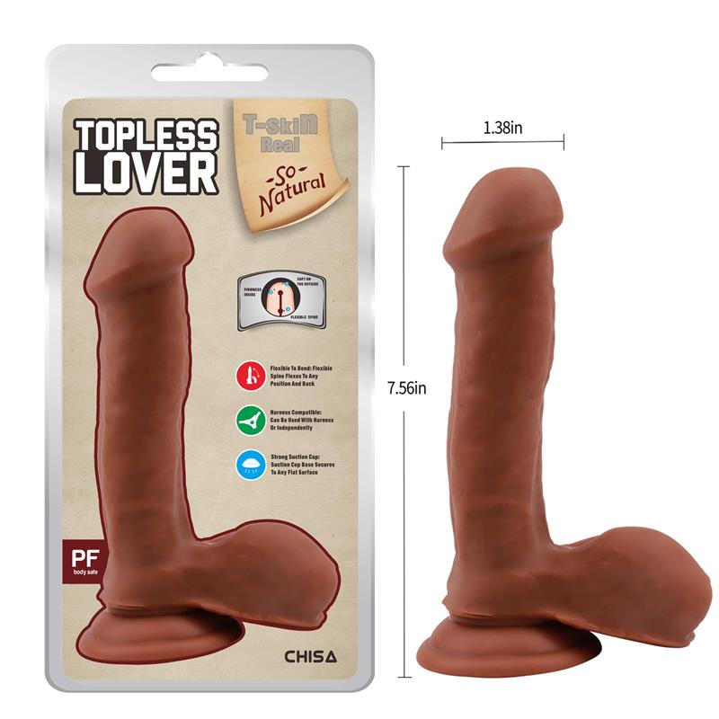 Topless Lover Dildo Dual Density 19.2cm