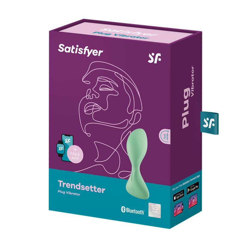 Trendsetter Plug Anal con Vibración y APP Verde Claro 7
