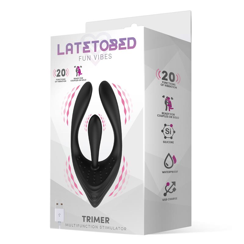 Trimer Estimulador 3 Motores Flexible USB Silicona 3