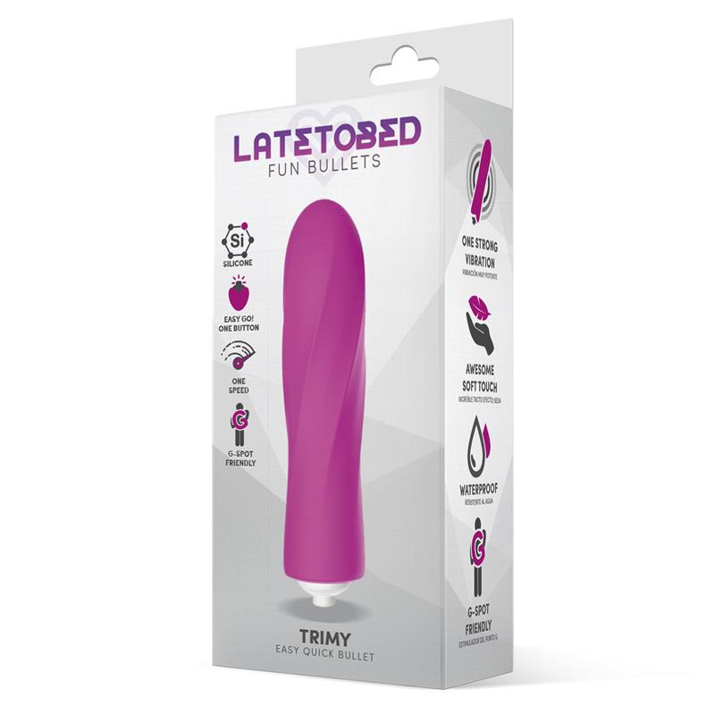 Trimy Bala Vibradora Easy Quick Silicona Rosa 2
